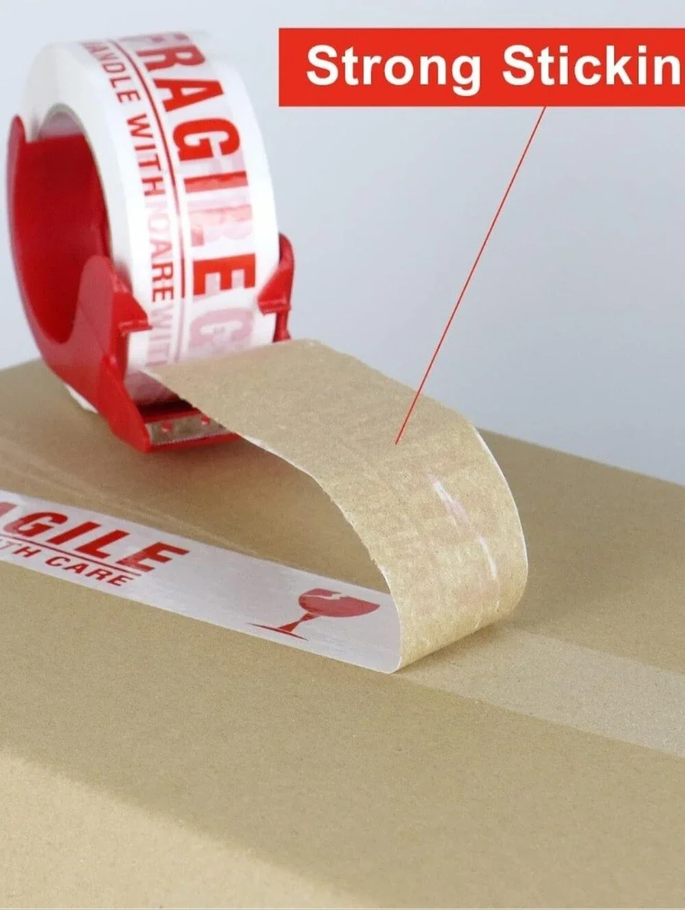 1 Roll Fragile Shipping Tape 60 Yards (Tape Only Dispenser Not Included)
